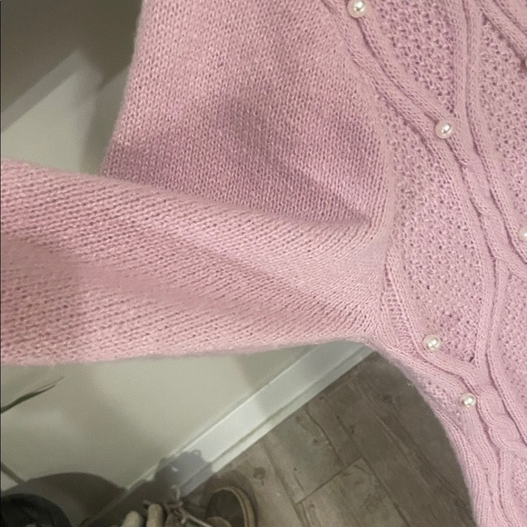 Pink Knit Sweater Dress - Picture 3 of 9